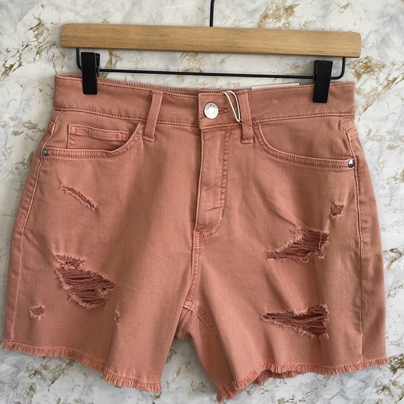 LC Lauren Conrad Distressed High Rise Shorts l SIZE 4 - Picture 1 of 6